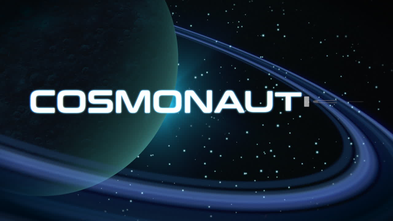 은하계의 행성과 별이 있는 우주 비행의 날