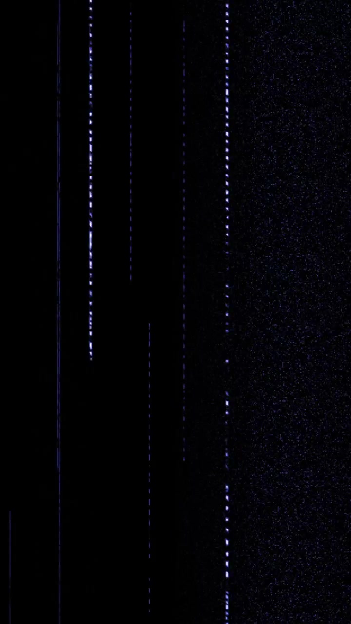 Abstrakte vertikale violette Glitch-Linien und digitales Rauschen