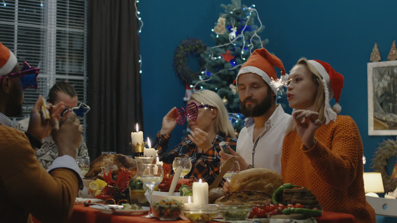 Christmas Dinner Party with Friends