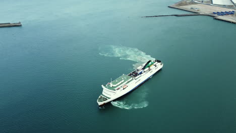 ferry in a port