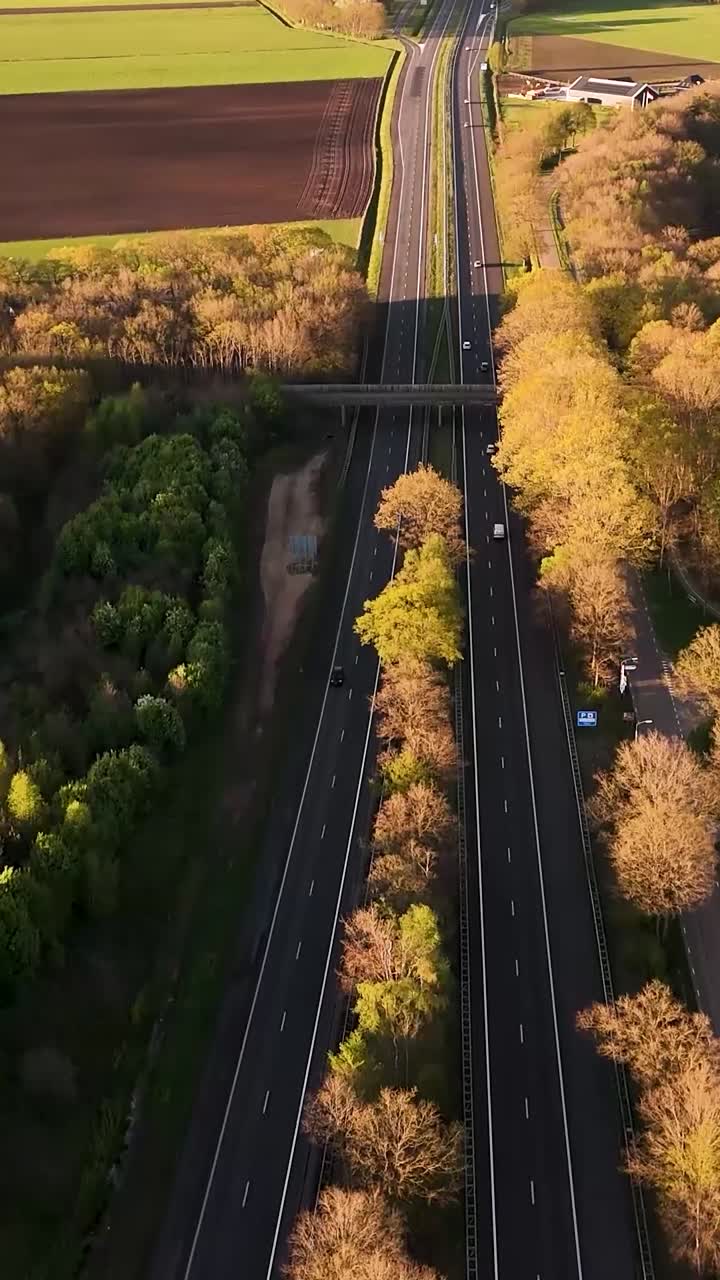 Highway in Rural Landscape