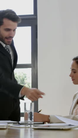 businessman making a presentation