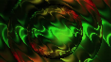 abstract green and red pixelated background