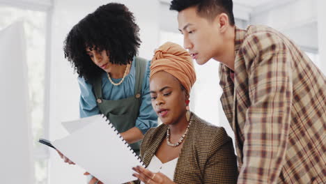 Business-people,-black-woman