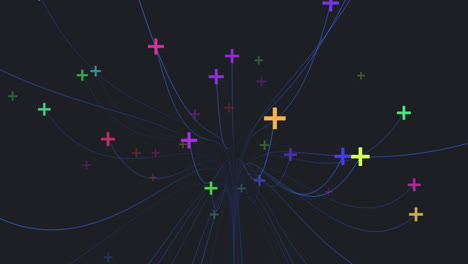 vibrant interconnected network revealed a colorful web of relationships