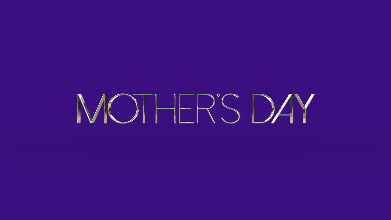 Celebrate Mothers Day with a glamorous gold lettered greeting