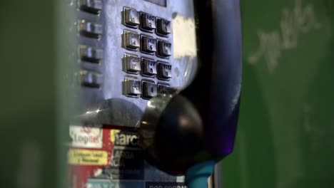 Vintage-keyboard-of-a-telephone-booth