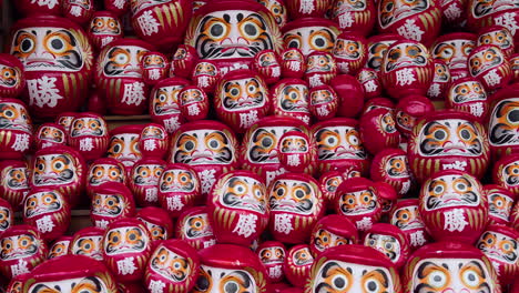 daruma dolls at katsuo-ji temple in mino city near osaka, japan