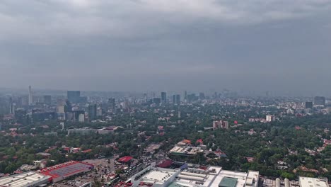 hyperlapse footage of mexico city's rainy season, captured by drone