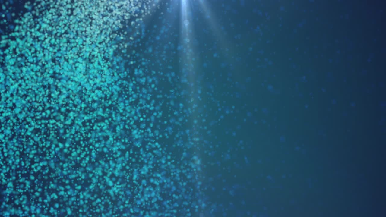 루핑 파란색 빛과 입자