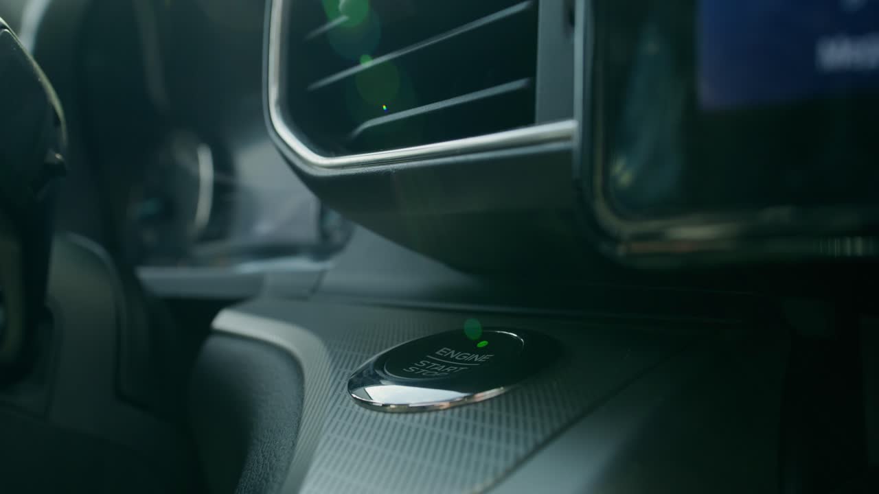 botón de arranque del coche