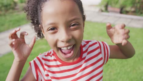 African-american-girl-making-a-face-