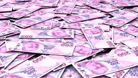 stack of turkish lira