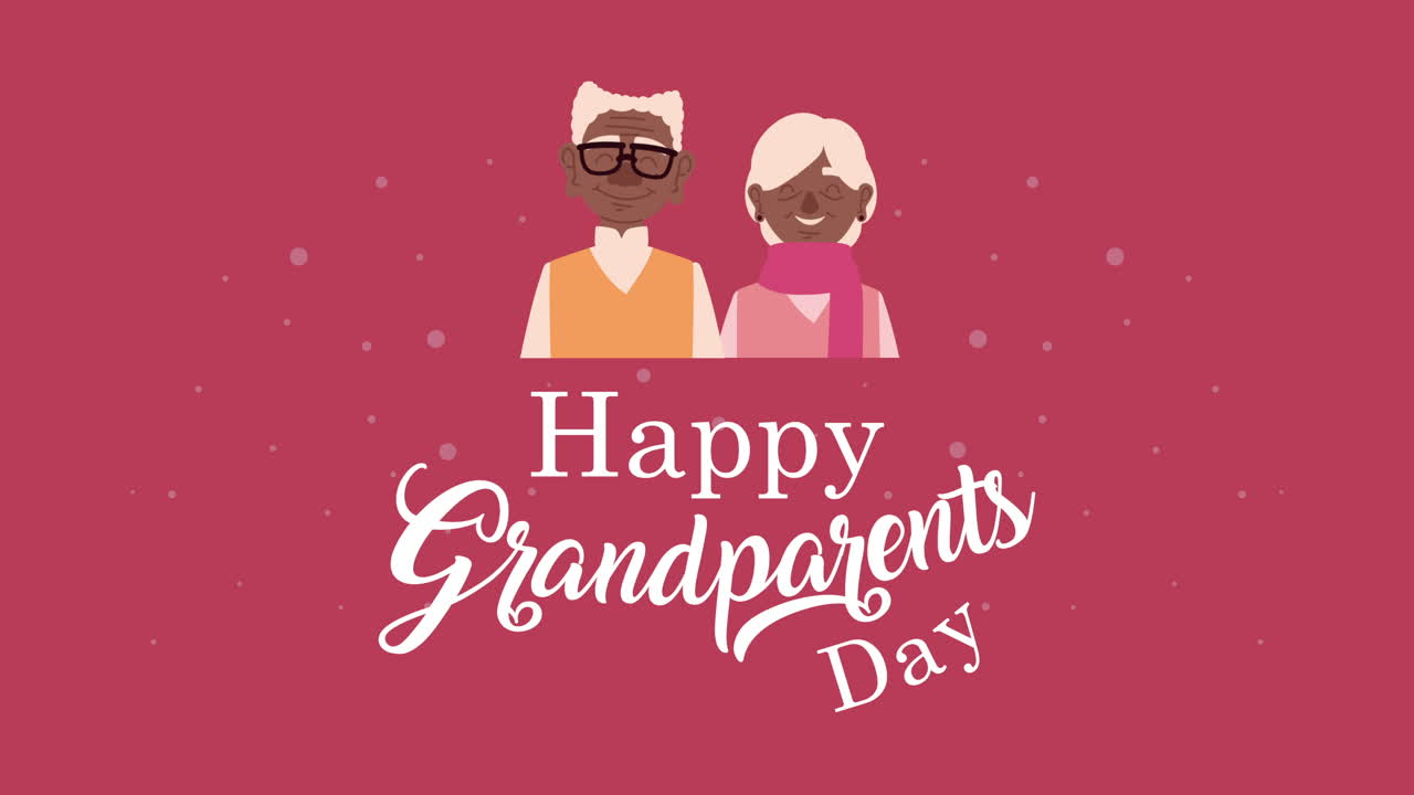happy grandparents day lettering