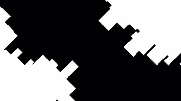 Transizione a scorrimento geometrica dinamica in bianco e nero