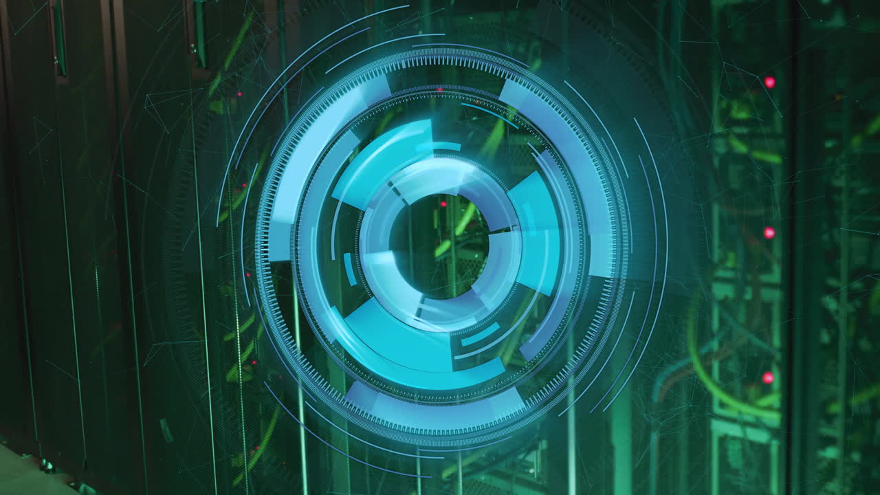 Animation of scope scanning and digital data processing over computer servers