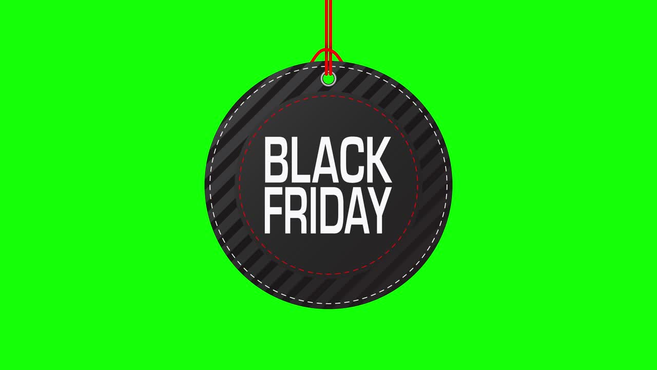 Black Friday. Promotion text Black Friday and Big Sale spin quickly. Advertising video for discounts. Elegant and luxury graphic design for special offer black friday. Animation of Sales and Discounts