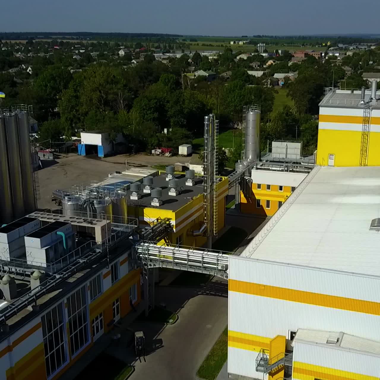 vista aérea de una zona industrial