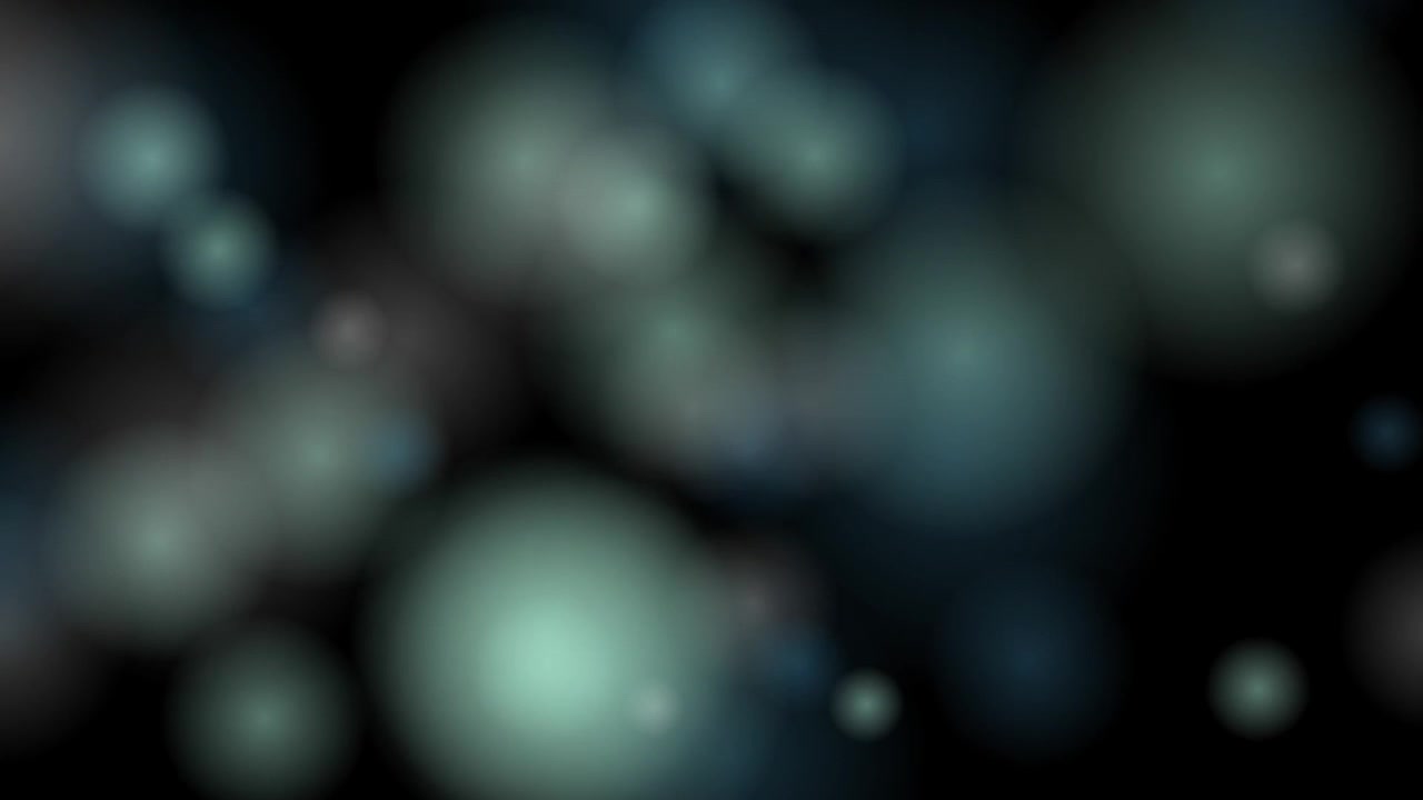 Abstract Motion Background with Soft Glowing Green Bokeh Circles