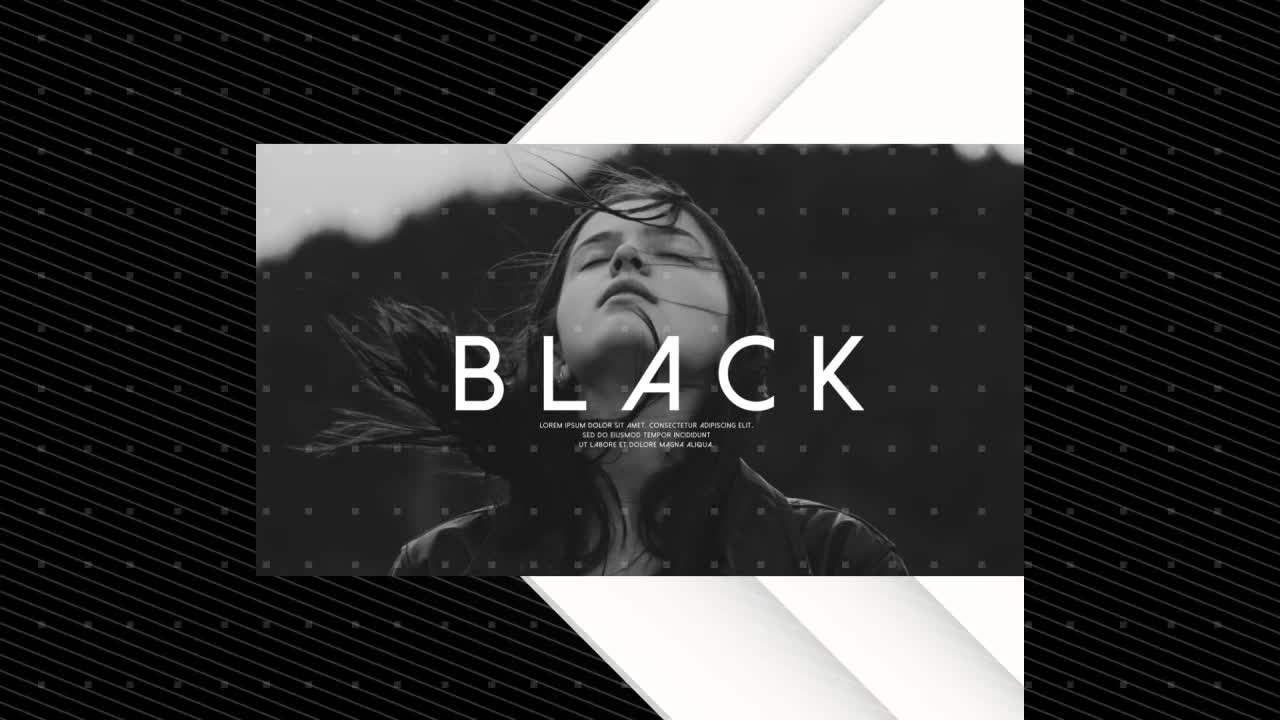 Intro Template and Clean Geometric Shapes