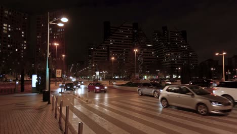 city street at night