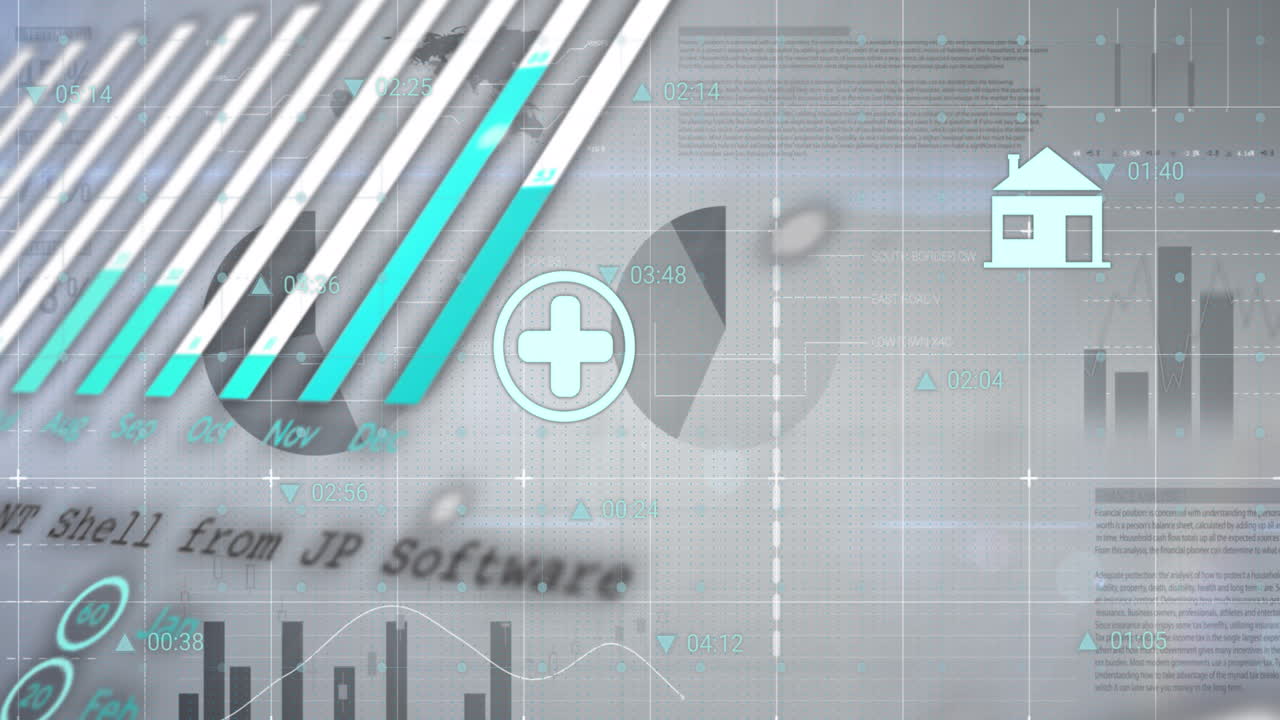 animación de las estadísticas y el procesamiento de datos financieros en la red