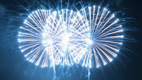 vibrant fireworks display at night