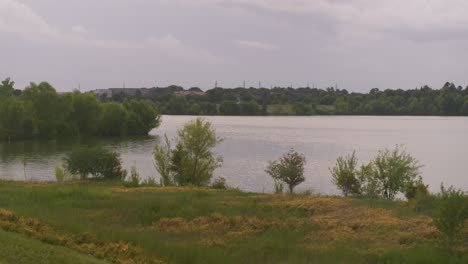 scenic aerial view of brays bayou with dense greenery in southwest houston