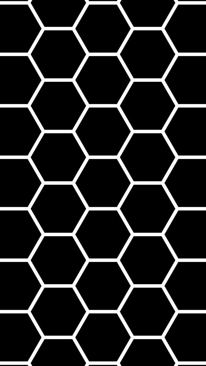 Padrão de Grade Hexagonal Animado Expandindo e Contraindo