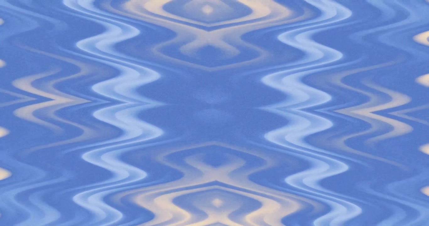 Abstract Symmetrical Wavy Blue and White Pattern