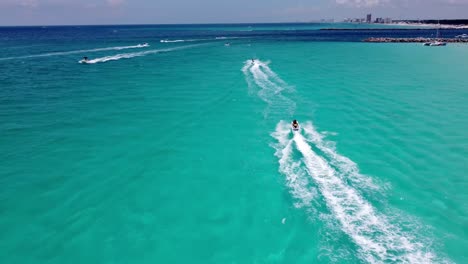 Aerial-shot-of-crystal-clear-waters-of-Shell-Island-next-to-St