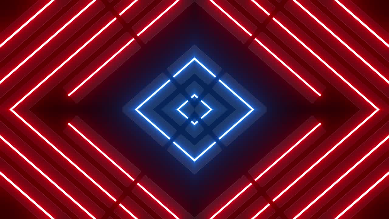 Disegno geometrico al neon