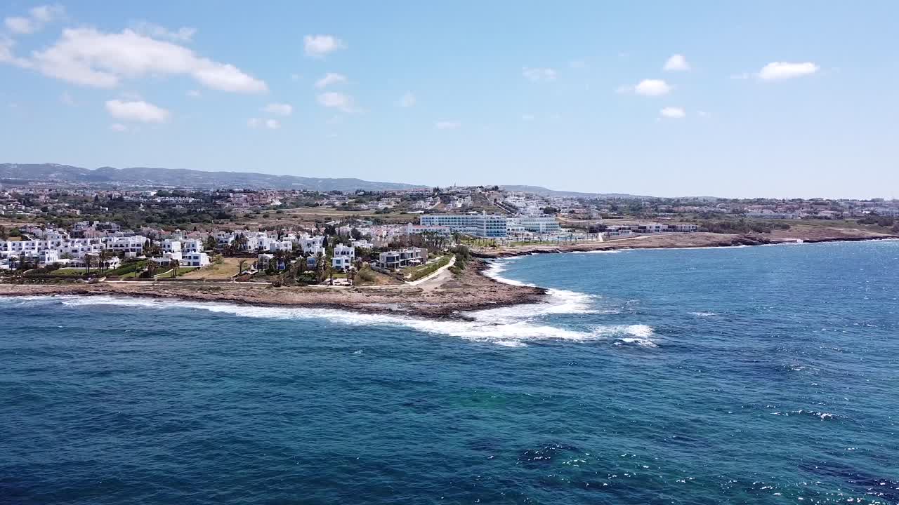 Aerial View of Cyprus Coastline