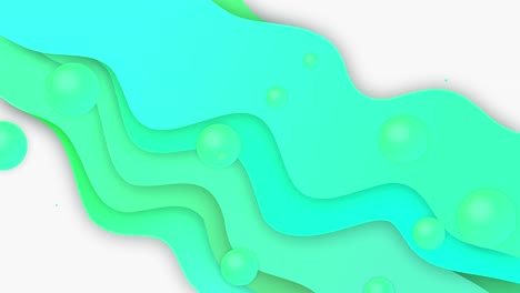 curvy stripes shapes moving to form dreamy green blue gradients commercial advertisement promo happy