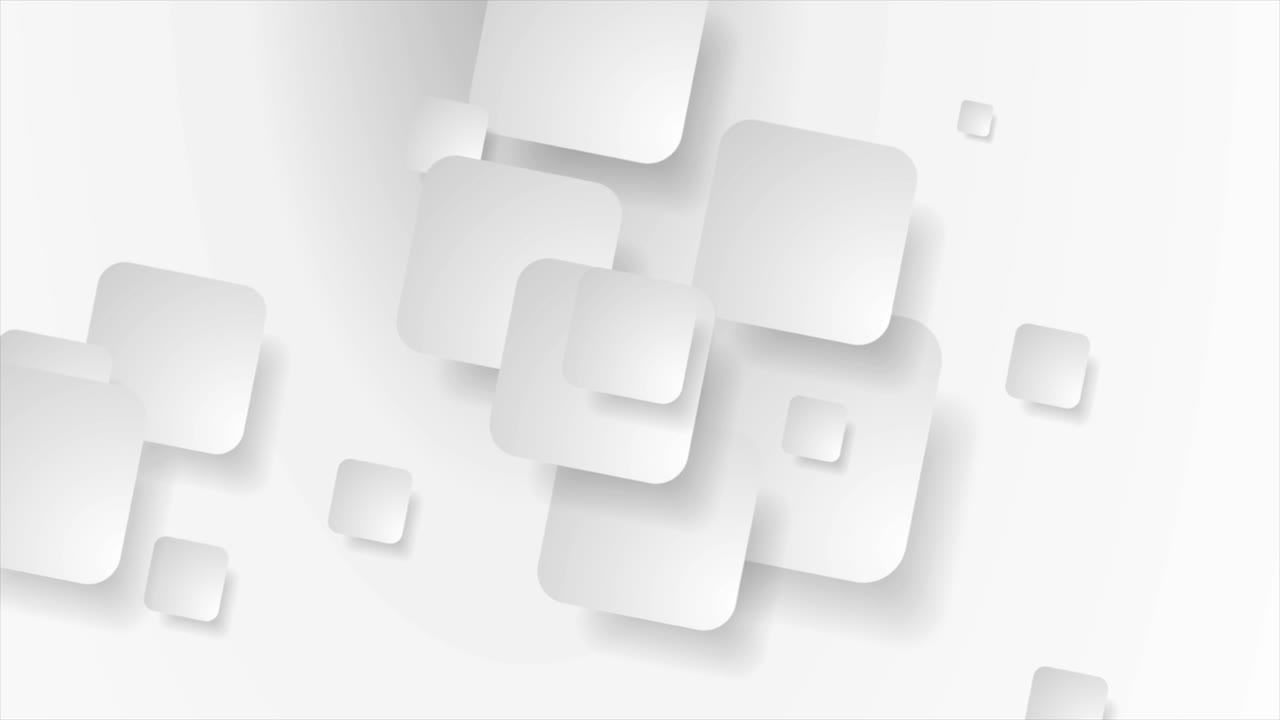 cuadrados de papel blanco fondo de movimiento geométrico abstracto