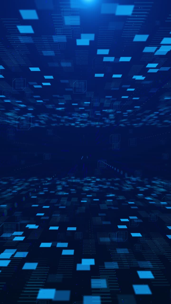 Deep abstract stage twinkling ocean wave background social media machine learning binary matrix deep