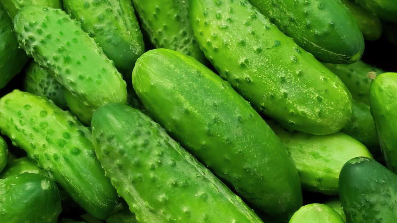 A Lot of Cucumbers Food Background