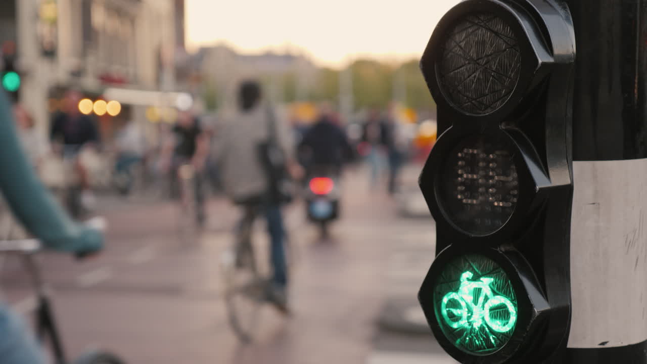 semáforo de bicicleta