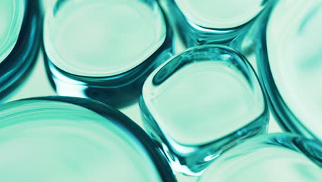 transparent glass bubbles background, 3d rendering.