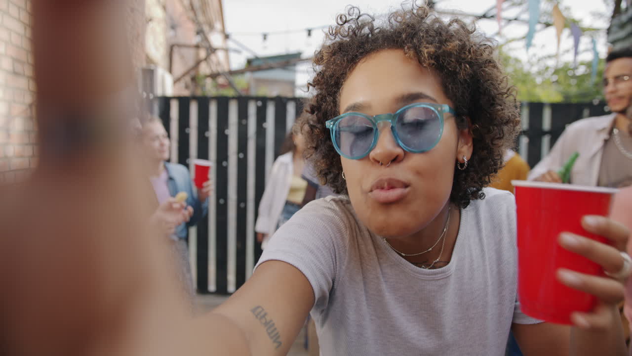 Summer Party Selfie with Friends