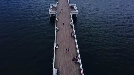 flying above the pier