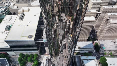 high angle view of town development