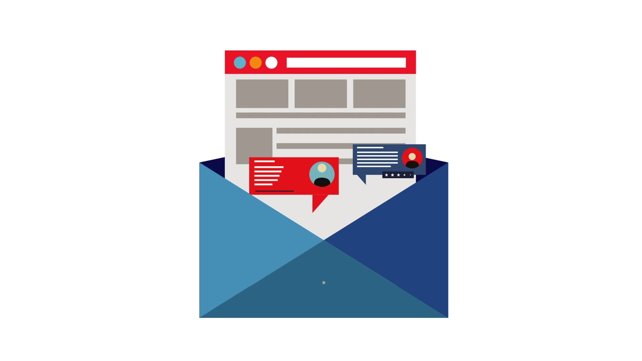 Concetto di sicurezza delle comunicazioni digitali con email e lucchetto