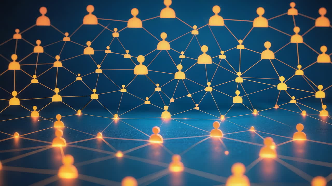 Abstract Digital Network of Connections