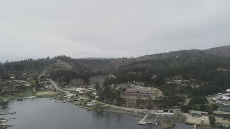 Drone-footage-over-vichuquen-lake-chile