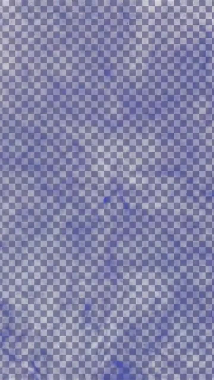 Abstract Blue Liquid Smoke Expanding and Dissipating