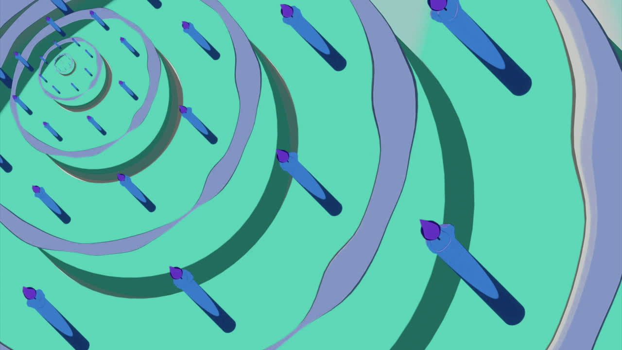 diseño abstracto de pastel de cumpleaños