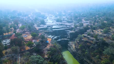 rajdari and devdari waterfalls are found in the chandraprabha wildlife sanctuary