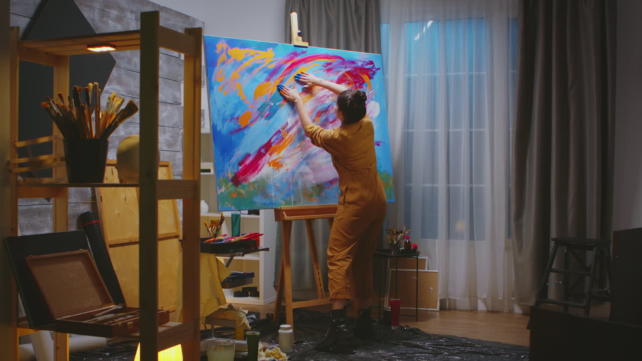 손가락을 사용하는 화가