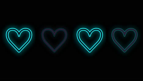 Blue-hearts-pattern-with-neon